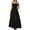 Black, variant on WENWU Women's Solid Smocked Maxi Dresses Summer Beach Casual Spaghetti Strap Swing A Line Long Flowy Dress Summer Dress Women Casual Tight Summer Dress for Women