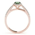 thumbnail image 2 of 1.75 Ct Diamond & Oval Shaped Green Amethyst Engagement/Wedding Ring - 10K Gold, 2 of 7