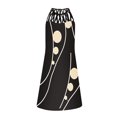thumbnail image 4 of Vestido Vestido ajustado para mujer Asimétrico ahuecado Impreso Traje diario (Negro M) Kuymtek Negro T M para Mujer, 4 of 8