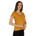 thumbnail image 2 of Inkmeso Short Sleeve Solid Basic T-Shirt For Womens V-Neck Casual Tee T-Shirts With Patch Pocket, 2 of 7