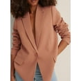thumbnail image 3 of Elina fashion Female Blazer Terry Rayon Jacket Formal Office Suit Coat, 3 of 5