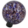 thumbnail image 5 of Northlight Outdoor Garden Swirled Gazing Ball - 10" - Purple and White, 5 of 6