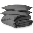 thumbnail image 6 of Bare Home Luxury 3 Piece Duvet Cover and Sham Set - Premium 1800 Ultra-Soft Brushed Microfiber - Hypoallergenic, Easy Care, Wrinkle Resistant (Queen, Gray), 6 of 6