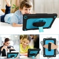 thumbnail image 7 of SOATUTO Case for Walmart Onn 7 Inch 1st 2nd Gen Tablet Heavy Duty Kids Friendly Lightweight Hand Free Kickstand Protective Case Cover for Walmart Onn 7 7 inch Model 100005206 /100015685 - Black+Blue, 7 of 7