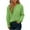 Green, variant on Women's Long Sleeve Sweatshirt Solid Color Pullover V-neck Sweater Casual Basic Fall Clothes Outfits Fashion Winter Clothing