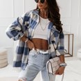 thumbnail image 1 of DPTALR T-Shirt à Manches Longues pour Femme Automne Ouvert devant Ample Blouse Manteau Hauts, 1 of 9