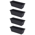 thumbnail image 4 of GROWTH TANK 4 Pieces Flower Window Box Vegetable Planters with Trays for Windowsill Yard dark gray, 4 of 9