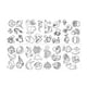 thumbnail image 2 of 8 láminas retráctiles con múltiples patrones, papel decorativo retráctil para manualidades. Oceano, 2 of 8