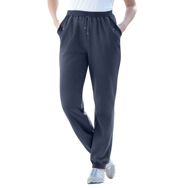 Woman Within - Woman Within Women's Plus Size Better Fleece Jogger ...