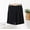 Black women's plus size palazzo shorts a1, variant on Women's Plus Size Elastic Waist Shorts Flowy Loose Casual Summer Beach Lounge Trousers Cropped Palazzo Style, Black 4XL