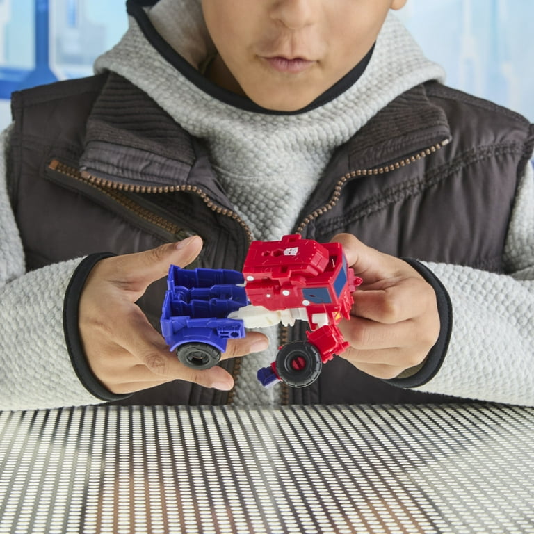 Transformers Toys CYBERWORLD Cyber Changers Optimus Prime Action