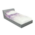 thumbnail image 2 of Ambesonne Abstract Fitted Sheet & Pillow Sham Set, Circles Digital, Twinxl, Coconut Violet Lilac, 2 of 2