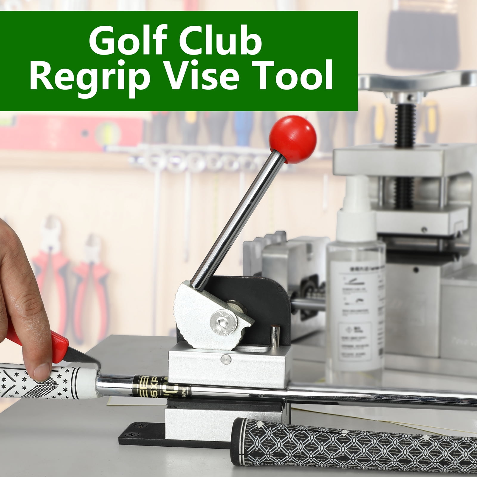 Quick Shaft Clamp Golf Club Regrip Vise Tool Heavy Duty Golfs Club Grip Vise Clamp Golf Grip Removal Tool Easy to Use
