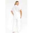 thumbnail image 3 of Conjunto camisero bordado Roman Fashion /Tallas Extras, 5126 (Blanco) blanco 42, 3 of 5