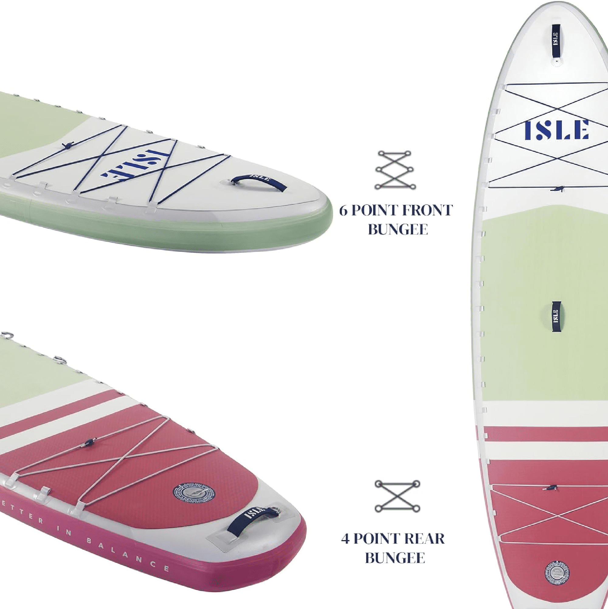 ISLE Pioneer 3.0 Inflatable Stand up Paddle Board, Incl
