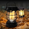 thumbnail image 2 of Bxaolu Solar Lantern Outdoor Table Lamp: Body Sensor&nbsp;Lantern Light, Portable Hanging LED Lights - Waterproof Decorative Lights for Patio Camping [B-1Pack], 2 of 9