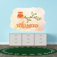 thumbnail image 1 of Animal Wall Decals for Children Playroom - Cute Owl Sitting on an Isolated Tree Branch Owl DIY & Creativity Boy Girl Bedroom Wall Sticker - Size: 40 In x 28 In, 1 of 5
