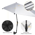 thumbnail image 5 of G4Free UPF 50+ Adjustable Chair Umbrella with Universal Clamp, XL UV Protection Sun Shade for Beach, Stroller, Wheelchair, Golf, Patio, 5 of 9