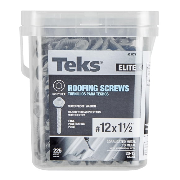 Tornillos ITW BRANDS Teks #12 x 3,8 cm Elite Roofing 225CT
