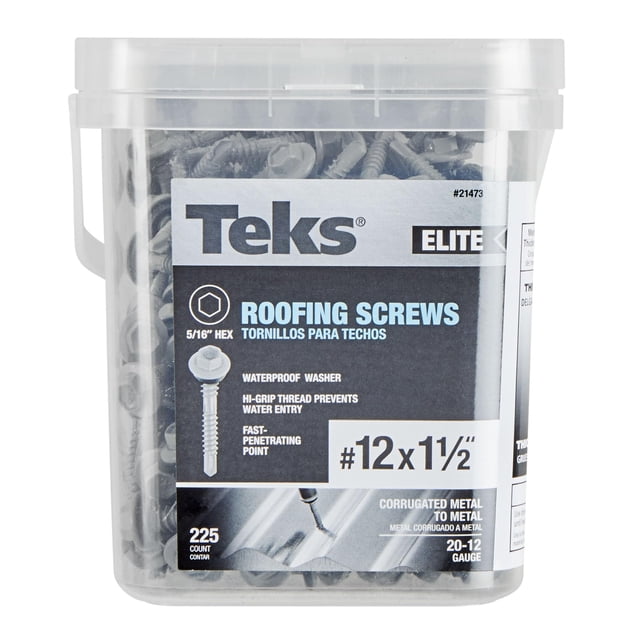 Tornillos ITW BRANDS Teks #12 x 3,8 cm Elite Roofing 225CT