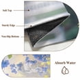 thumbnail image 5 of Blue Flower Area Rugs 3x5 ft Spring Floral Leaf Botanical Plant Country Blurry Washable Rug Non Slip Indoor Carpet Absorbent Floor Mat for Living Room Bedroom Dining Room, 5 of 9