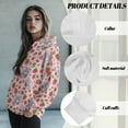 thumbnail image 6 of FOR U DESIGNS Strawberry Koala Hooded Sweaters Hoodies Pullover Sweatshirts for Women Size L Oversized Pullover Sweatshirt Comfortable Long Sleeve Hoodie for Women, 6 of 7
