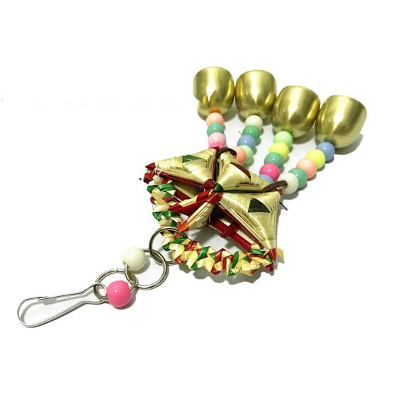 BESTSKY Parakeet Toys,Natural Grass Bird Toys,Weaving Material Bird Cage Accessories