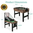 Best Choice Products 13in1 Combo Game Table Set w/ Ping Pong, Foosball, Basketball, Hockey