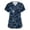 Black, variant on Scrubs for Women Funny Animals Pattern Short Sleeve V Neck Comfy Nursing Uniform Shirts