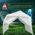 thumbnail image 5 of 10'x20' Outdoor Party Tent, Large Wedding Birthday Tents for Parties, White Canopy Tent with 6 Removable Sidewalls & Transparent Windows, Outside Gazebo Event Tent for Garden, Patio and Backyard, 5 of 11