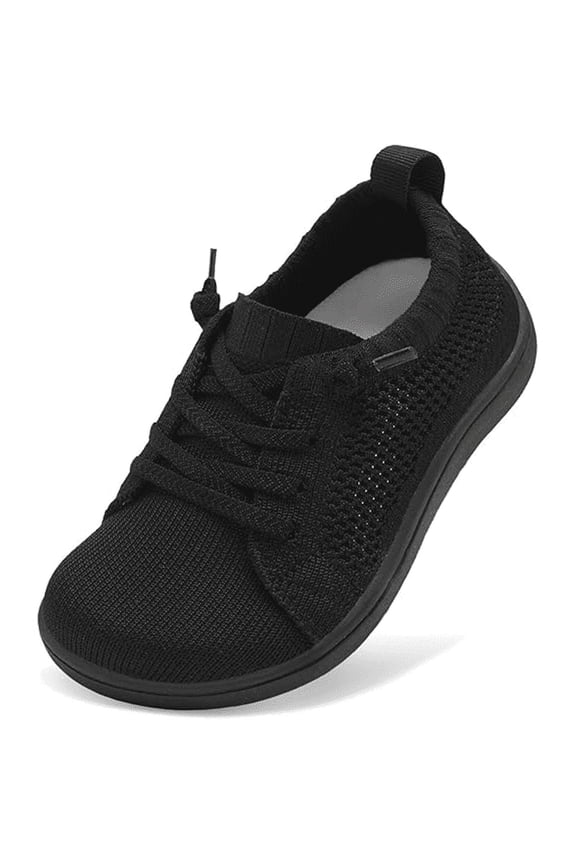 Toddler Barefoot Slip-On Tennis Shoes with Drawstring for Girls and Boys