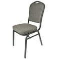 thumbnail image 4 of Banquet Chair - Crown| Charcoal Grey Fabric on Silver Vein Frame. 2 Chair Bundle by Chivari, 4 of 7