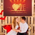 thumbnail image 4 of Party Decor Clearance! Valentine's Day Banner Happy Valentine's Day Background Cloth Banner Valentine's Day Party Flag Decoration Articles 115 * 180Cm/45.2 * 70.8In Valentines Day Decorations, 4 of 8