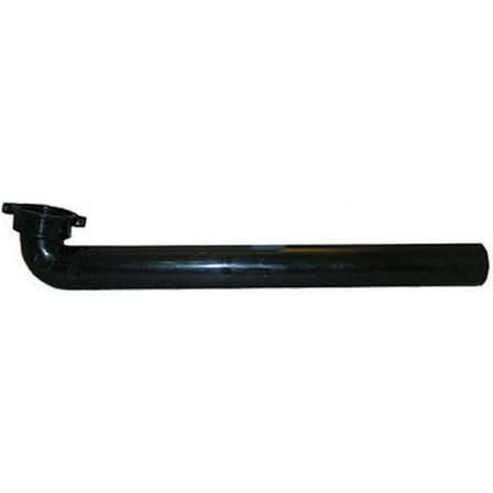 LASCO 03-4255 Black Plastic Tubular 1-1/2-Inch by 15-Inch Flanged Waste Arm