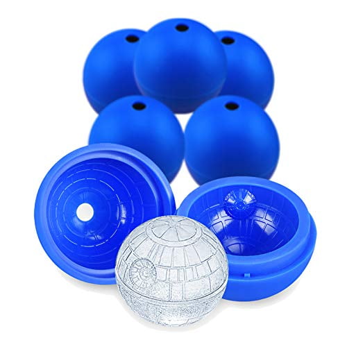 Jooks Ice Ball Mould Star Wars Death Star 3D Mould Silicone Prime Ice Sphere Maker Ice Cube Mould Tray