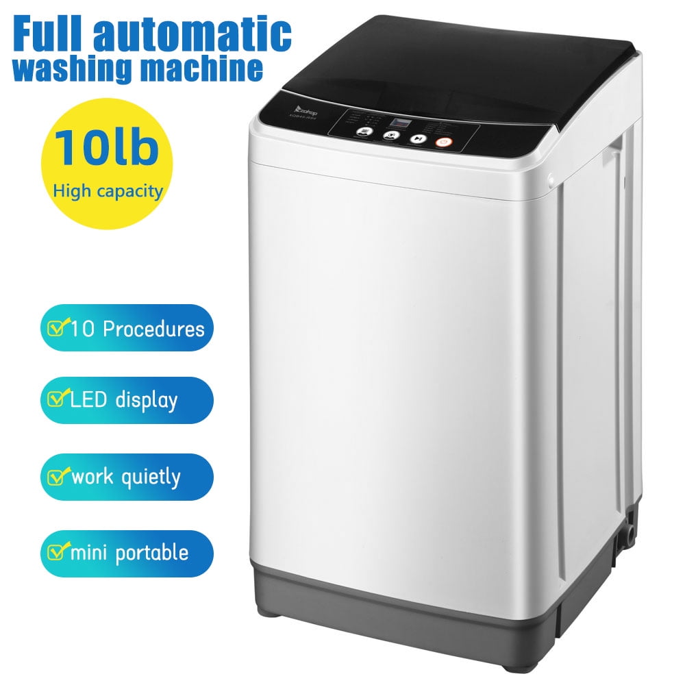 Full Automatic Mini Washing Machine, DFITO 10LBS Capacity Portable