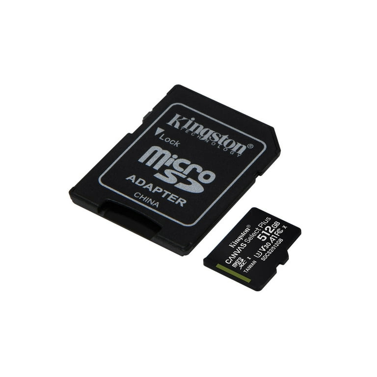 Kingston 512GB microSDXC Canvas Select Plus 100MB/s Read A1 Class
