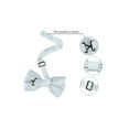 thumbnail image 3 of INSPIRE CHIC Men's Bow Tie Accessories Adjustable Strap Formal Solid Tuxedo Pre-Tied Green, 3 of 5