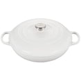 thumbnail image 1 of Braiser Le Creuset de Hierro Fundido Esmaltado Signature 5L - Blanco, 1 of 5