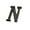 N, variant on Soumake Retro Style Groceries Cast Iron Metal Creative Diy House Doorplate Letter Symbol