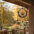 thumbnail image 5 of Halloween Purple Spider Acrylic Crystal Suncatchers for Windows, Wind Chime Hanging Ornament Light Catching Holiday Decor for Balcony Window Porch Garden Indoor Outdoor Halloween Party Home Wall, 5 of 6