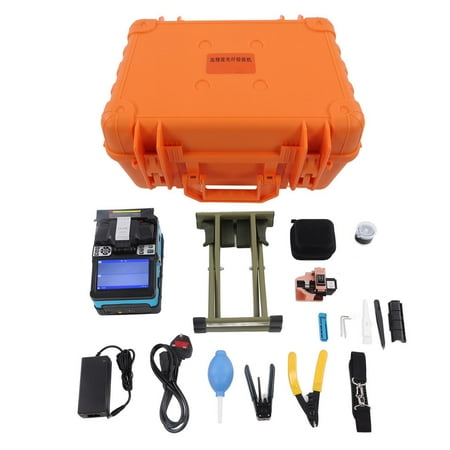 

Fusion Splicer Machine Automatic Optical Fiber Cleaver Welding Toolbox Kit 100240V UK Plug