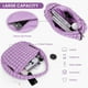 thumbnail image 4 of Bolsa acolchada Juoxeepy, grande, de nailon morado para mujer, 4 of 6