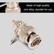 thumbnail image 2 of Juego de conectores de Cable Coaxial macho BNC de aleación de Zinc, adaptador de transmisión de cámara de vídeo, 5 uds., 2 of 8