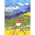 thumbnail image 2 of Roth, Carolyn 19x24 Gold Ornate Wood Framed with Double Matting Museum Art Print Titled - Prayer Flags VI, 2 of 4