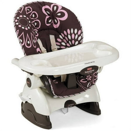 Fisher-Price SpaceSaver High Chair, Cocoa Pink