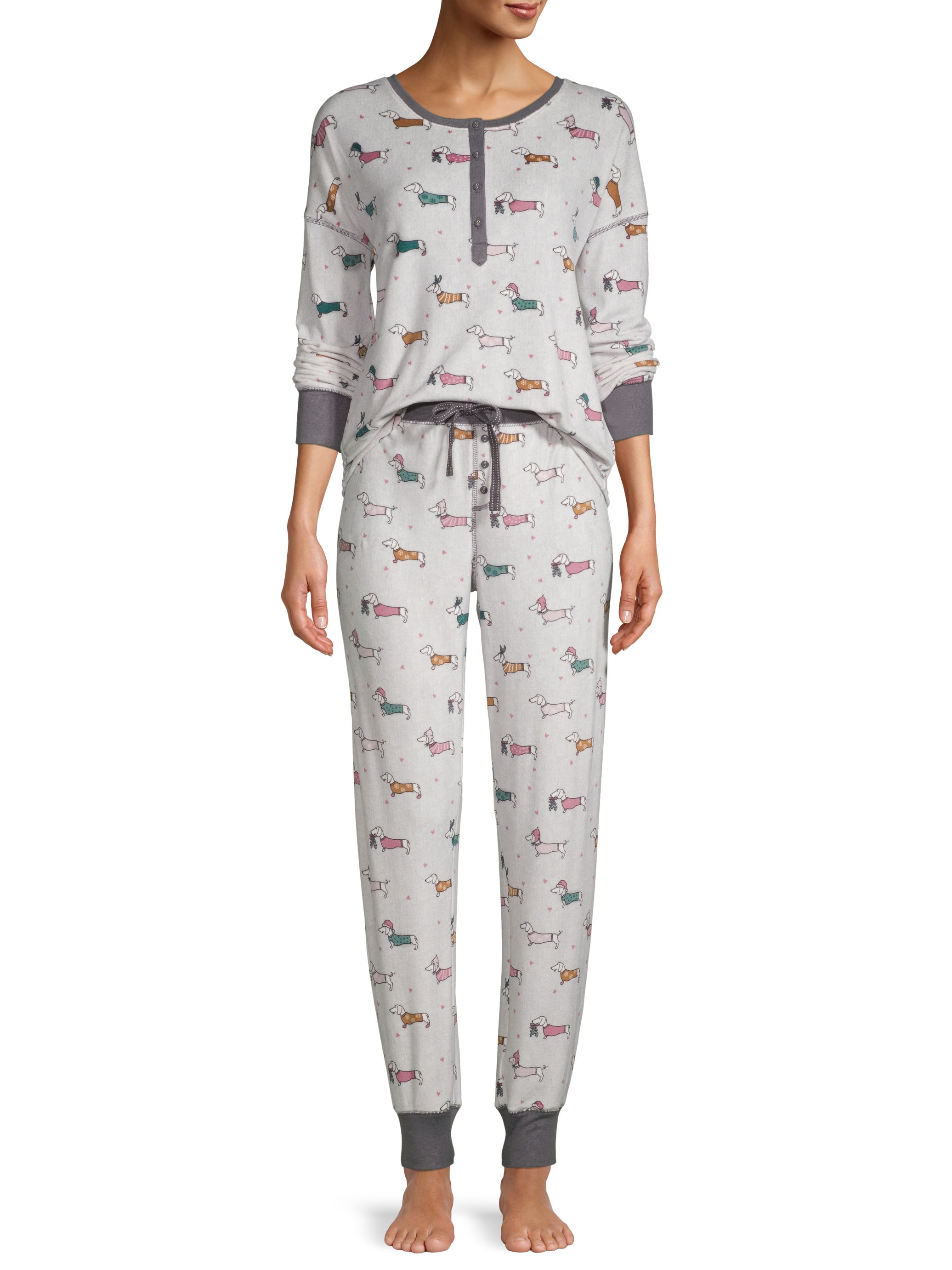 Gold treasure Little Kids Sleepwear Long Sleeve Pajama Set with Cartoon Ocean Shark-Hunting