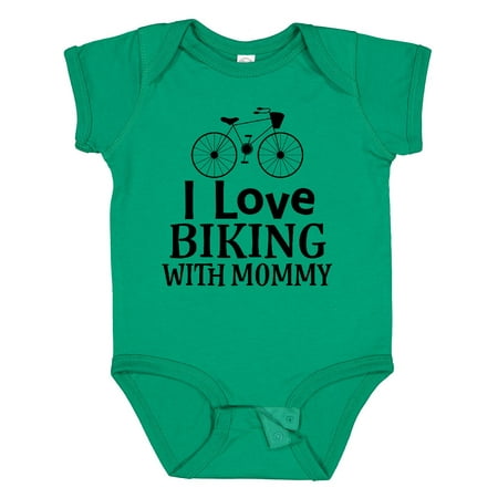 

Inktastic Biking with Mommy Bicycle Gift Baby Boy or Baby Girl Bodysuit