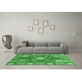thumbnail image 3 of Ahgly Company Indoor Square Abstract Emerald Green Modern Area Rugs, 5' Square, 3 of 4
