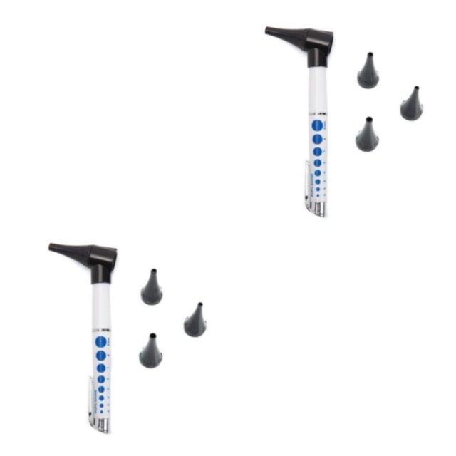 Soidarity Otoscopio práctico y práctico con 3 cabezales intercambiables, otoscopio profesional, sencillo, de un solo tipo solo un tipo 2Conjunto
